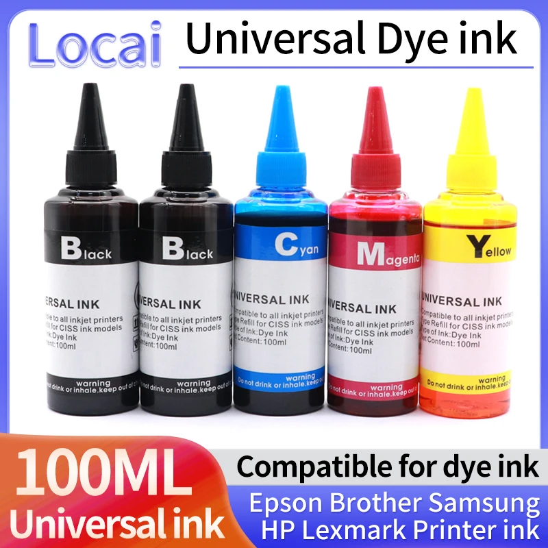 100ML Universal ink Refill Ink Kit for Canon 450 451 550 550 150 151 270 670 870 670 520 521 525 725 625 PGI-750 CLI-751 Dye ink