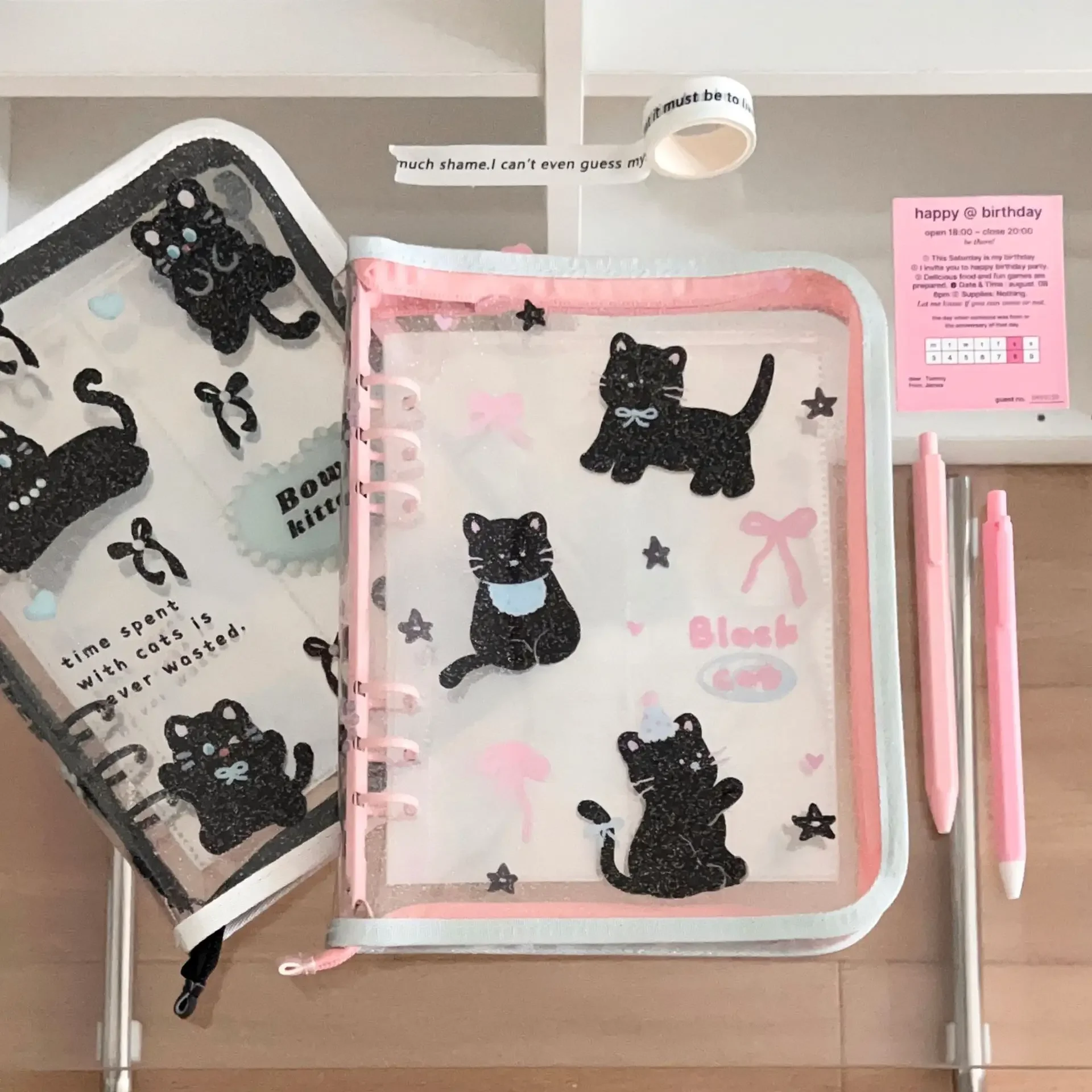 IMYY A5 Zipper Photocard Holder Kpop Idol Photo Album PVC Photo Card Binder Photocards Album for Photographs Collect Book Album