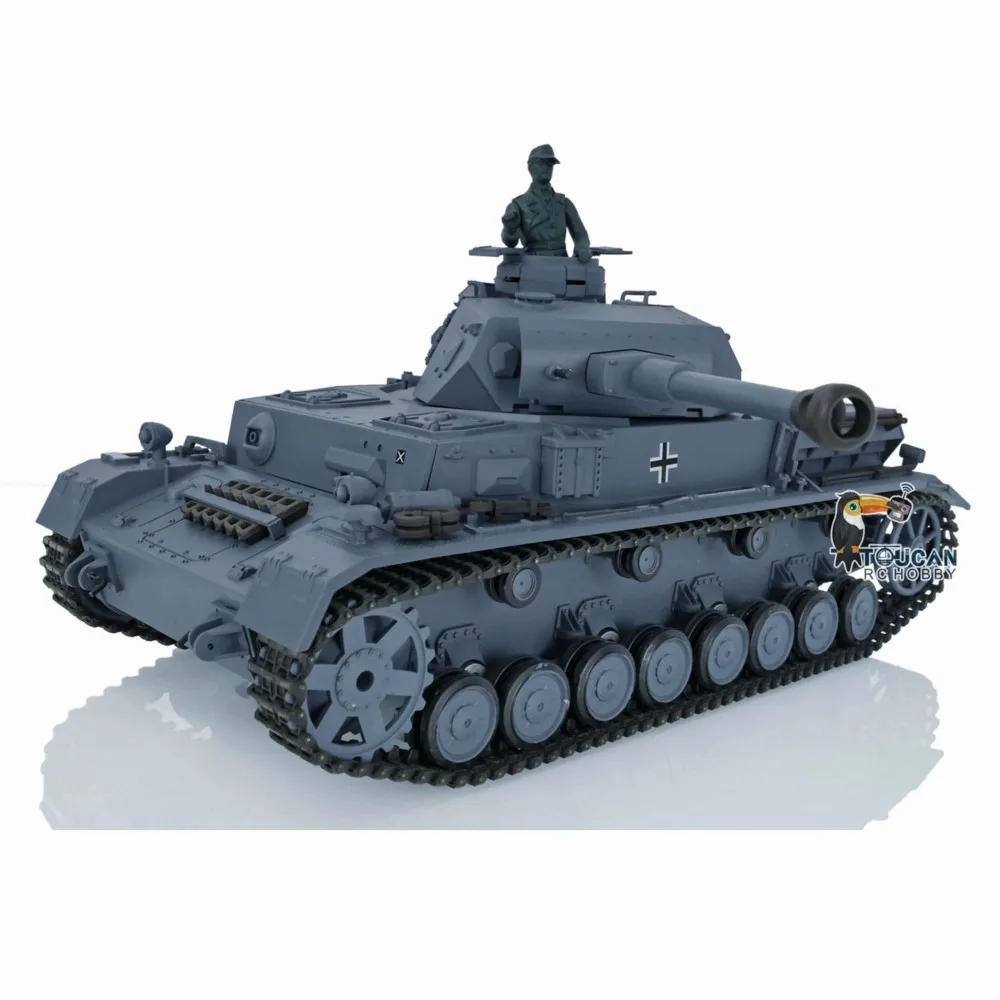 HENG LONG 7.0 Plastica tedesca Panzer IV F2 1/16 Bilancia 2.4G RTR Radiocomando Modello di carro armato RC Carro armato Giocattoli 3859 Modello TH17395