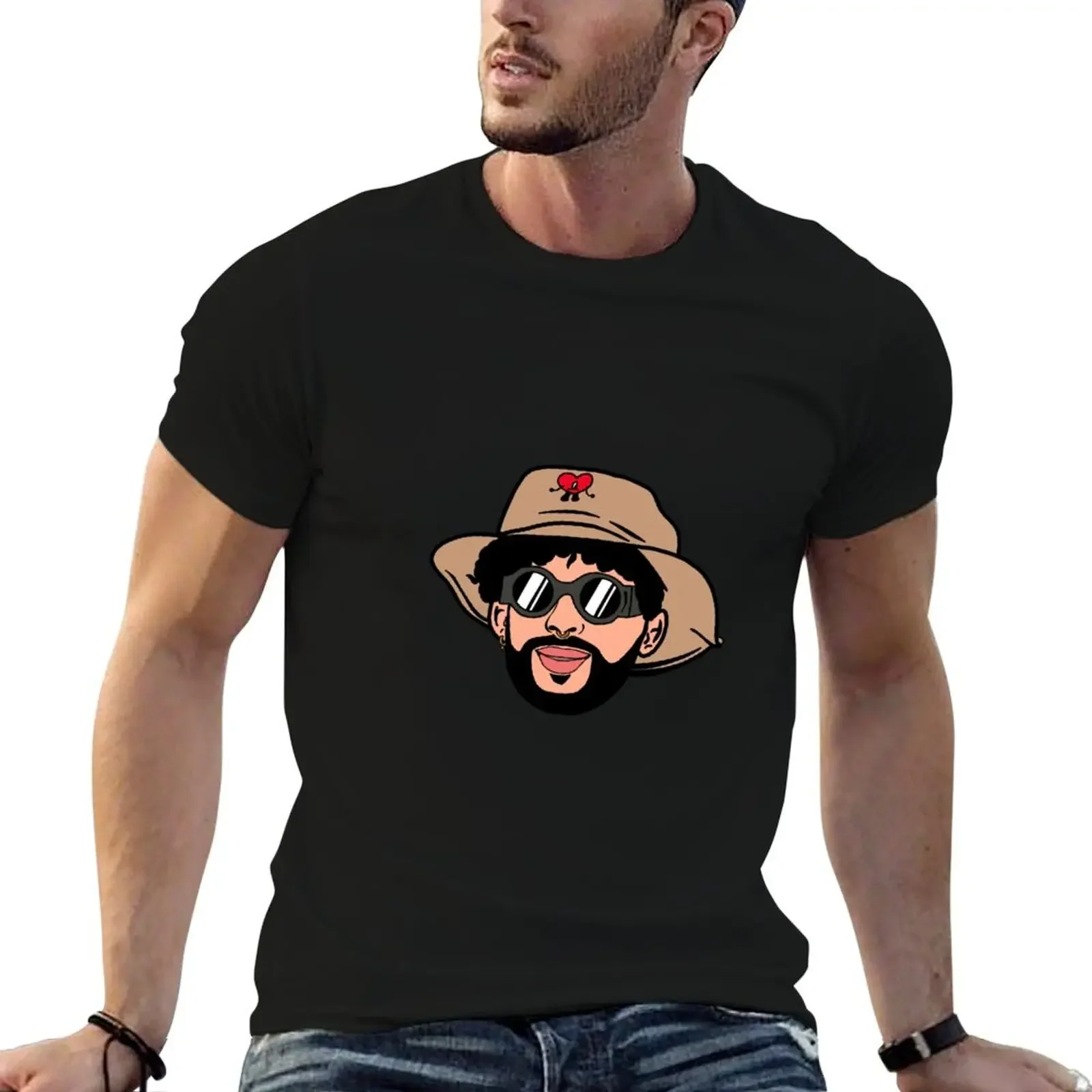 

Bad bunny T-Shirt sports fans tops hippie clothes clothing for men