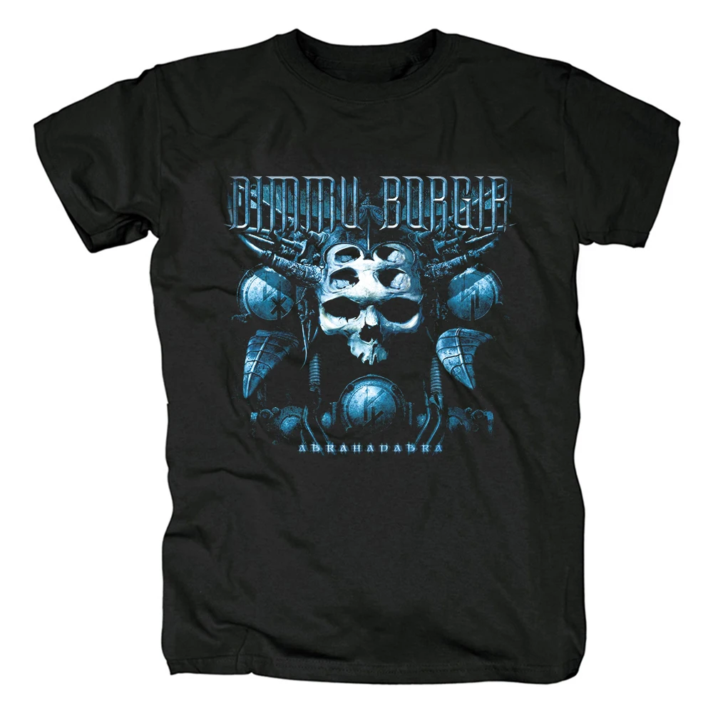 Dimmu Borgir Dark Castle Symphonic Metal Rock T-Shirt Herren und Damen Baumwolle Lose Rundhalsausschnitt Kurze Ärmel