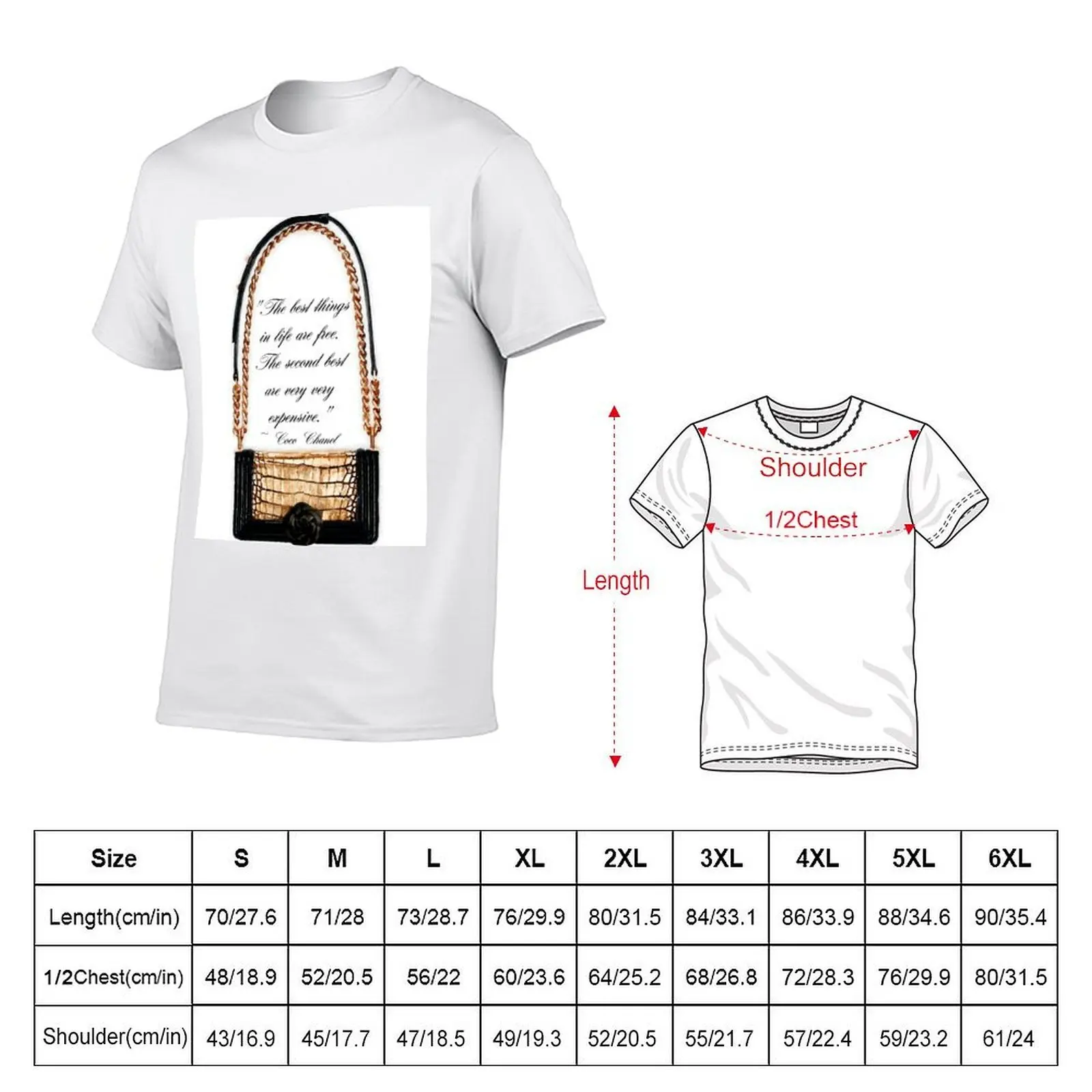 Haute Couture Bag or Purse T-Shirt blue lock plain T-shirt men