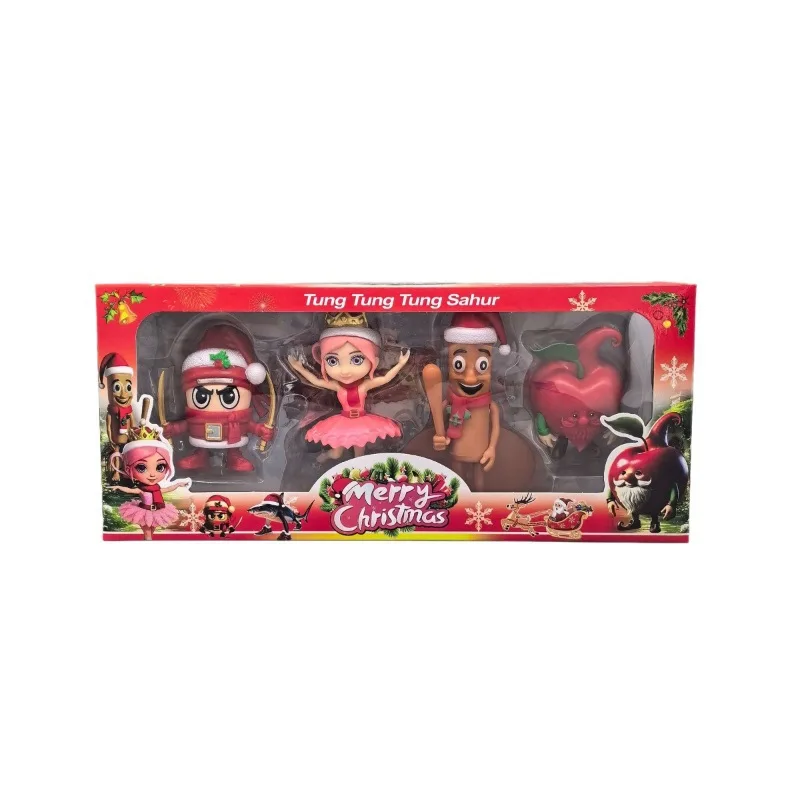 10 cm Buitenlandse Kerst Shan Hai Jing Figuur Houten Man Creatieve Blind Box Decoratie Desktop Collectible Kamer Kerstcadeau Speelgoed