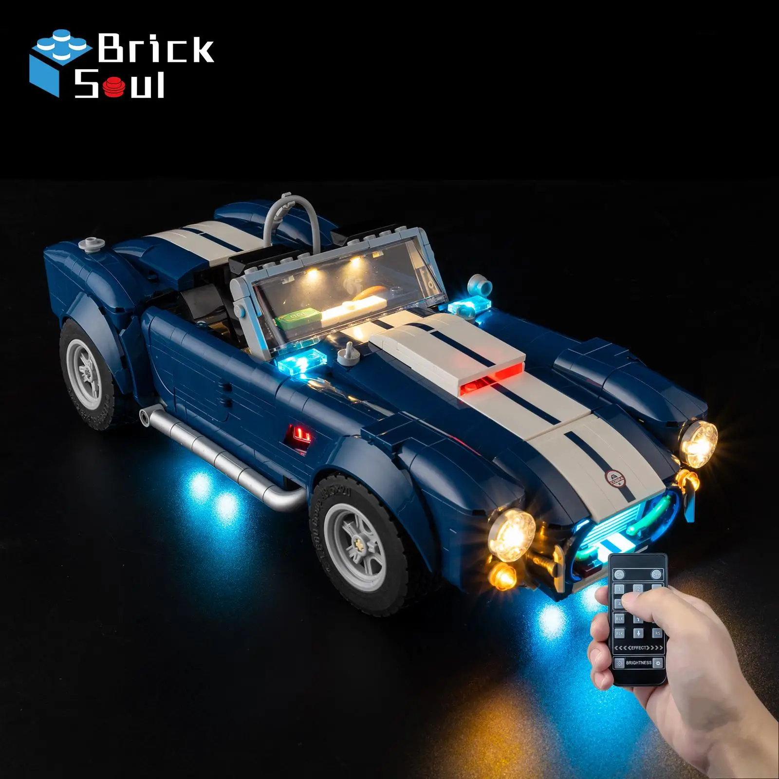 

Комплект светодиодных фонарей для Lego 10357 Shelby Cobra 427 S/c, набор игрушек «сделай сам», строительные блоки в комплект не входят