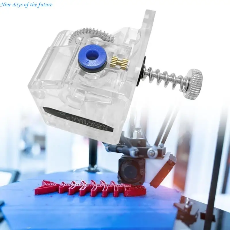 Professional Double Drive Extruder Double Gear Transparent Extruder Replacement for MK3S Printer Replacement Part E65A