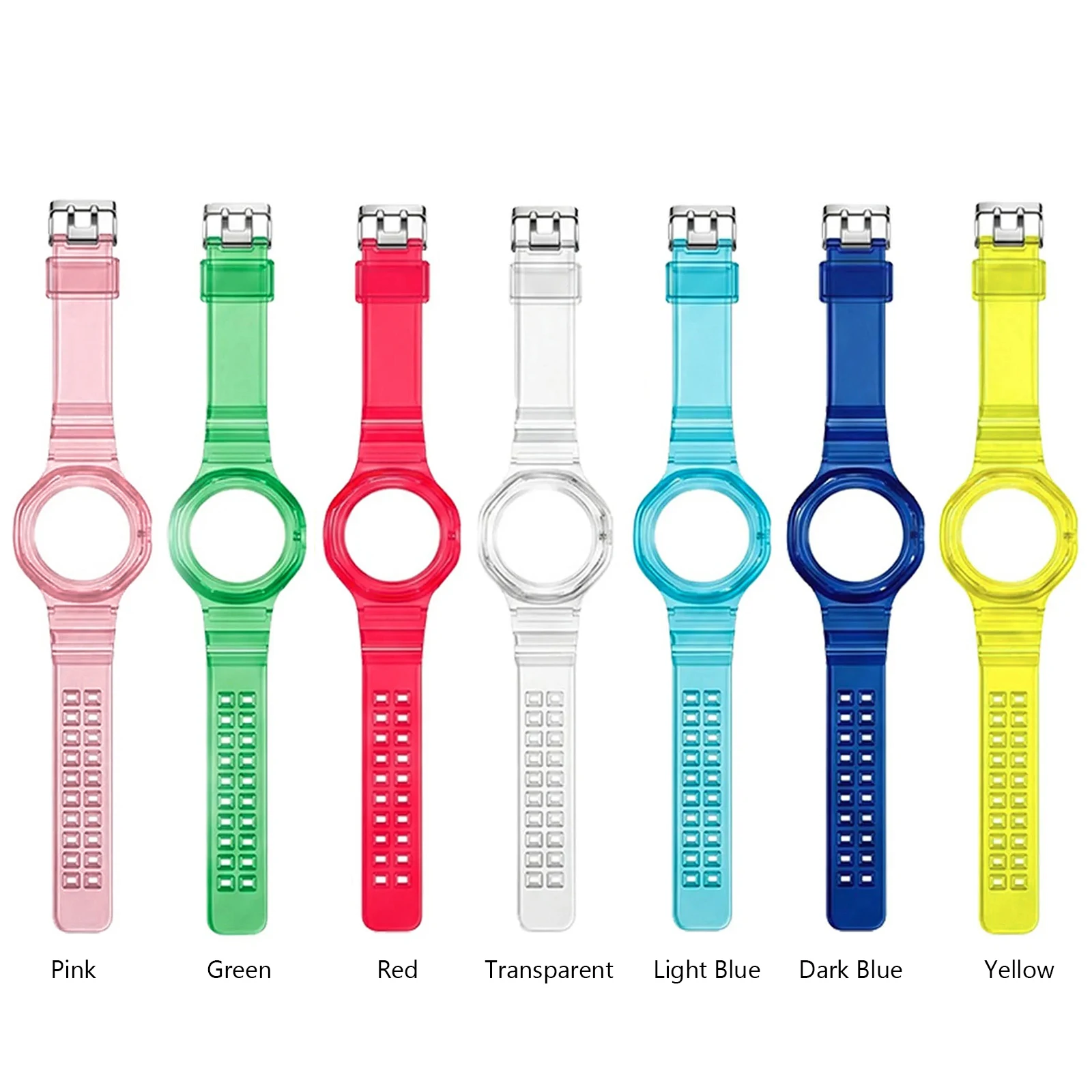 2In1 Case Strap Mod Kit For swatch- A P Royal POP Pocket Watch Breathable Sport Replacement Strap Anti-Scratch Case & Strap Set