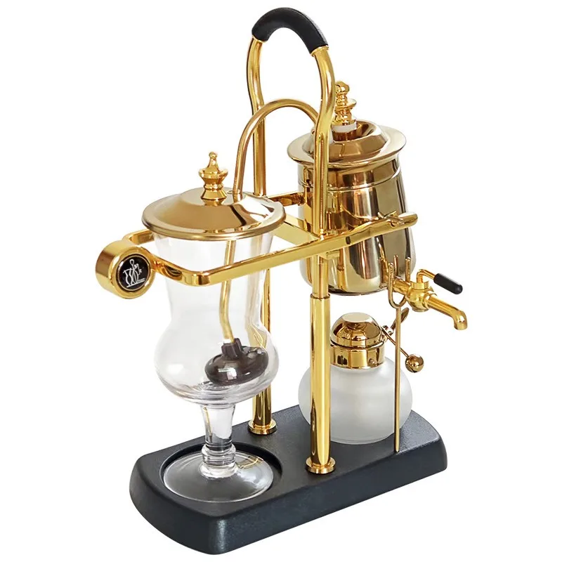 Household stainless steel siphon manual brewing coffee pot utensils alcohol lamp with simple style