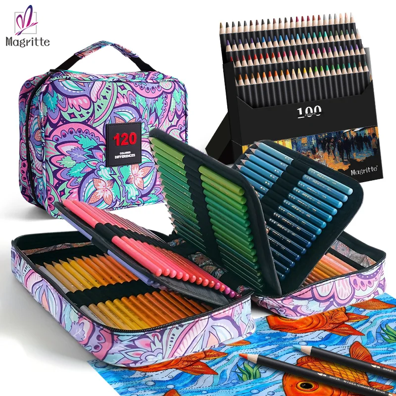 100-colors-colored-pencil-set-with-120-slots-pencils-bag-organizersoft-core-oil-based-pencils-travel-carrying-portable-case