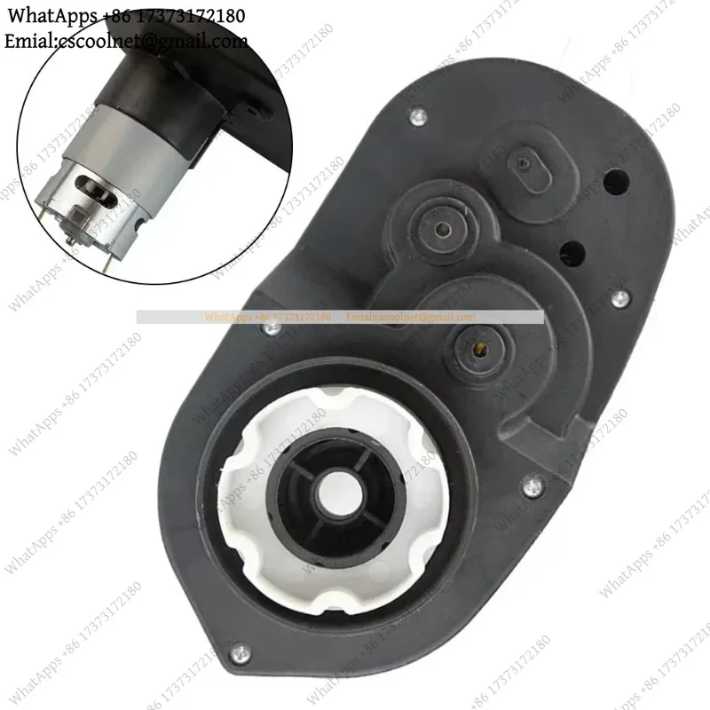 JS03 24V RS555 High Speed Motor Gearbox – 35000RPM Electric Drive Motor for Kids Ride On Car (1pc)