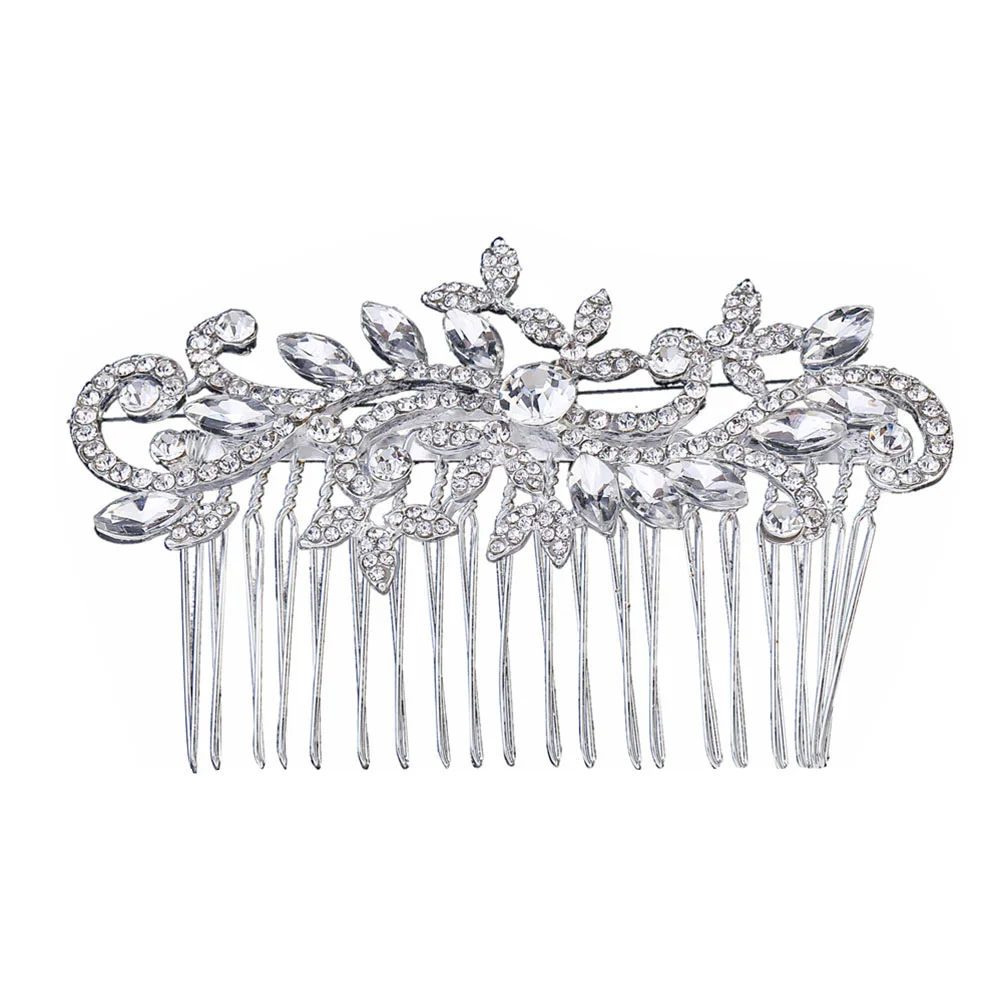 

Bridal Crystal Rhinestone Hair Comb Women Headpiece Wedding Prom Party Special Events Hair Comb Headwear