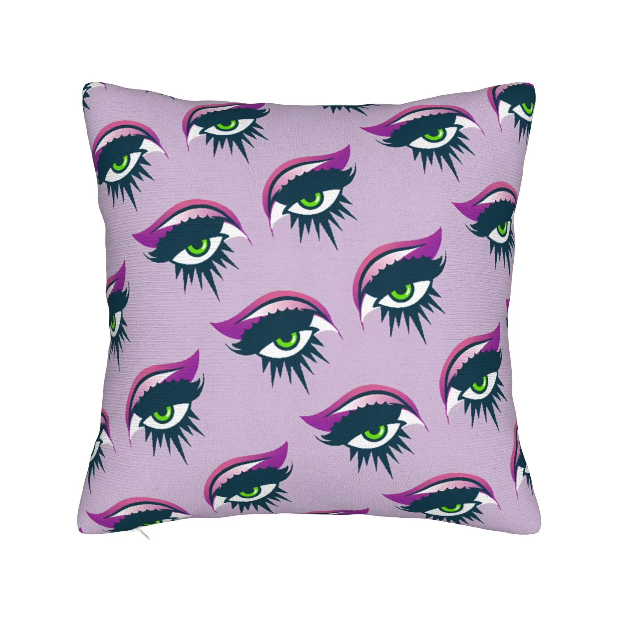 Eyelash Velvet Print Beauty Glam Closed Eyes Pillow Cover  Fashion Pillow Case For Chair Sofa Home Decor Soft Pillowcases Gift