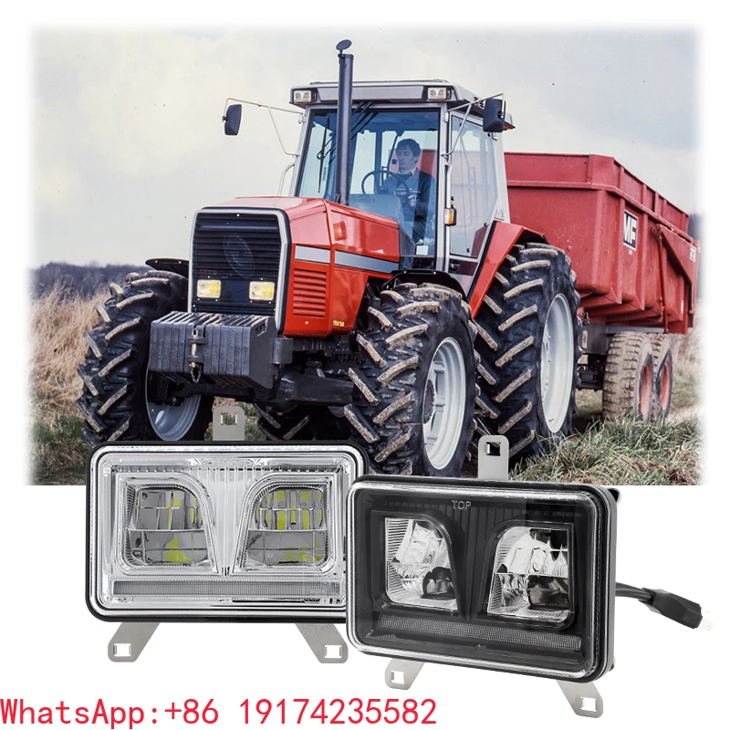 

Massey Ferguson Tractor 4x6 Inch LED Headlight 40W Low/High Beam Rectangle LED Headlamp