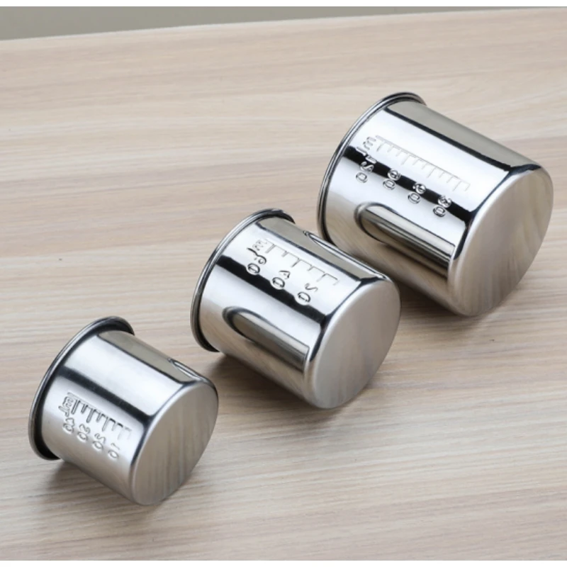 Stainless Steel Measuring Cup With Scale 40ML/60ML/120ML Small Liquid Medicine Cup Mixing Bowl for Accurate Dosage Measurement
