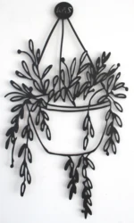 Hanging Basket, Wall Art, Decor, Wall sticker.