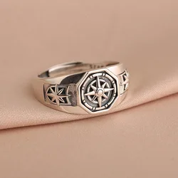 Neptune Starlight Ring Women's Cyberpunk Men's and Women's Fashion Retro Design Feeling Hegemonic Living Food Ring