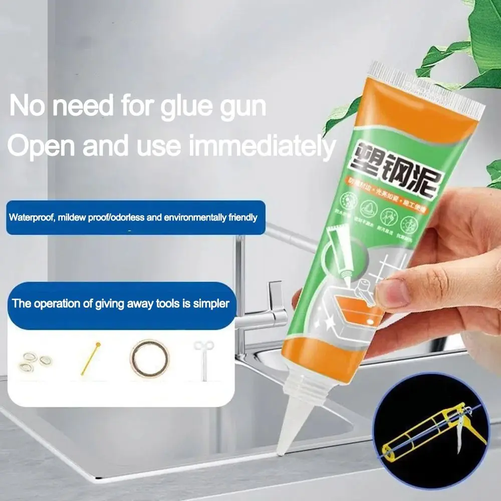 دائم مقاوم للماء بلاط الحمام مانع التسرب الغراء التجفيف السريع عالية التصاق بلاط الجص قالب مقاومة الفجوة مانعة للتسرب الغراء #2