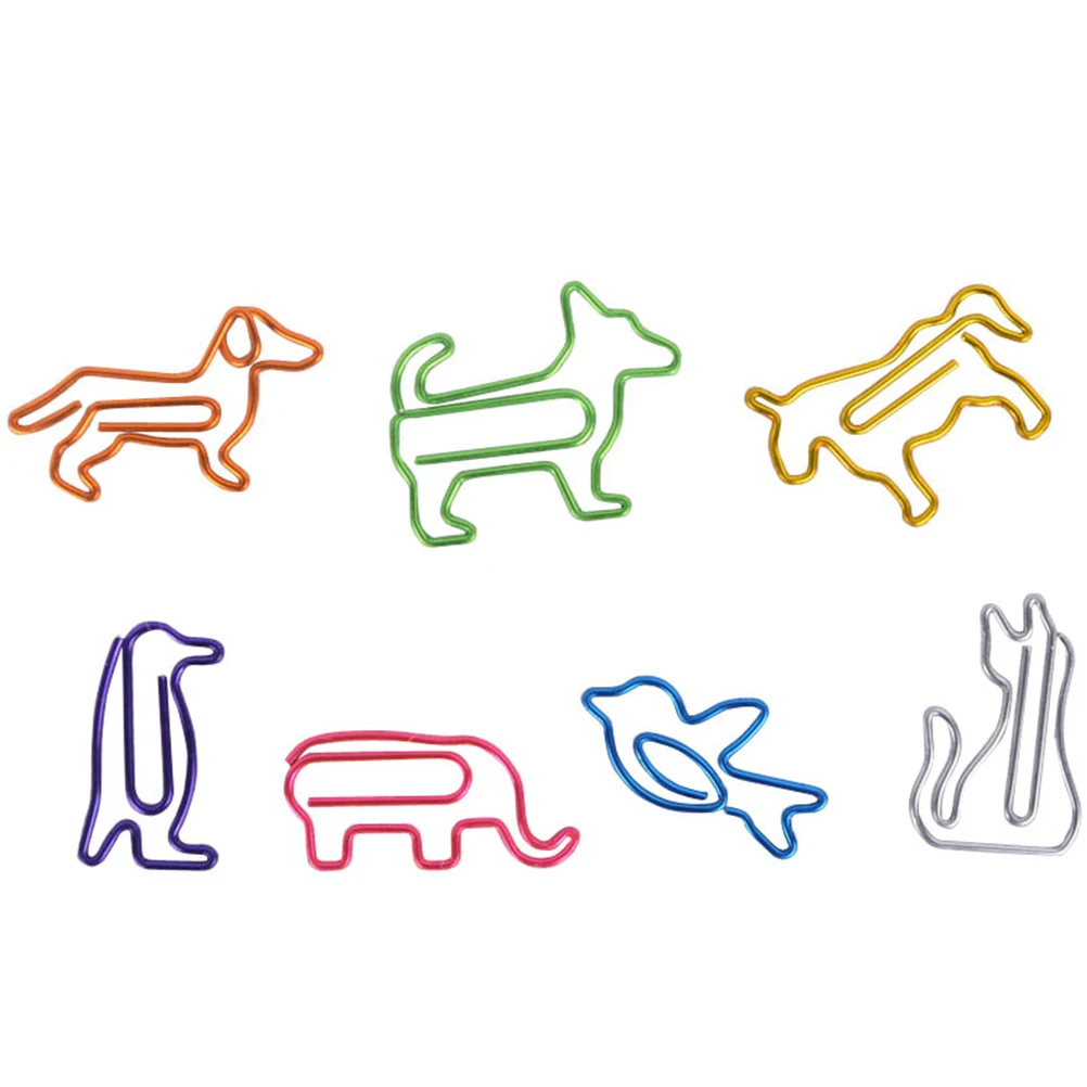 

100pcs Golden Horse Paper Clips Metal Office School Supplies Animal Neddles Bookmark Paper Holding Clamp
