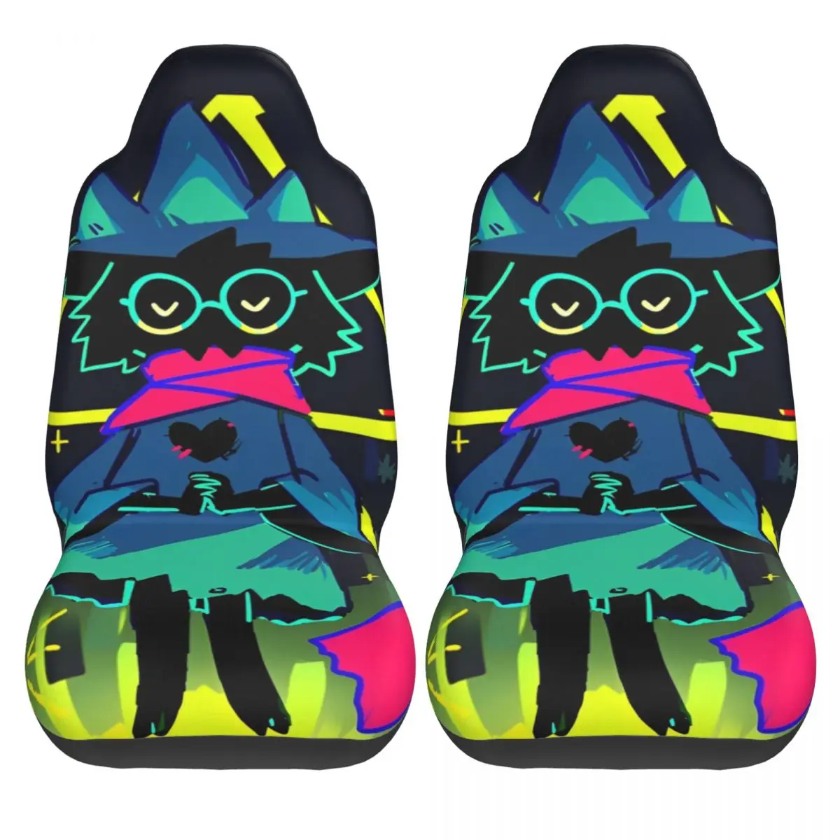 Deltarunes Ralsei Universal Car Seat Cover Four Seasons AUTOYOUTH Role-Playing Seat Covers Polyester Hunting