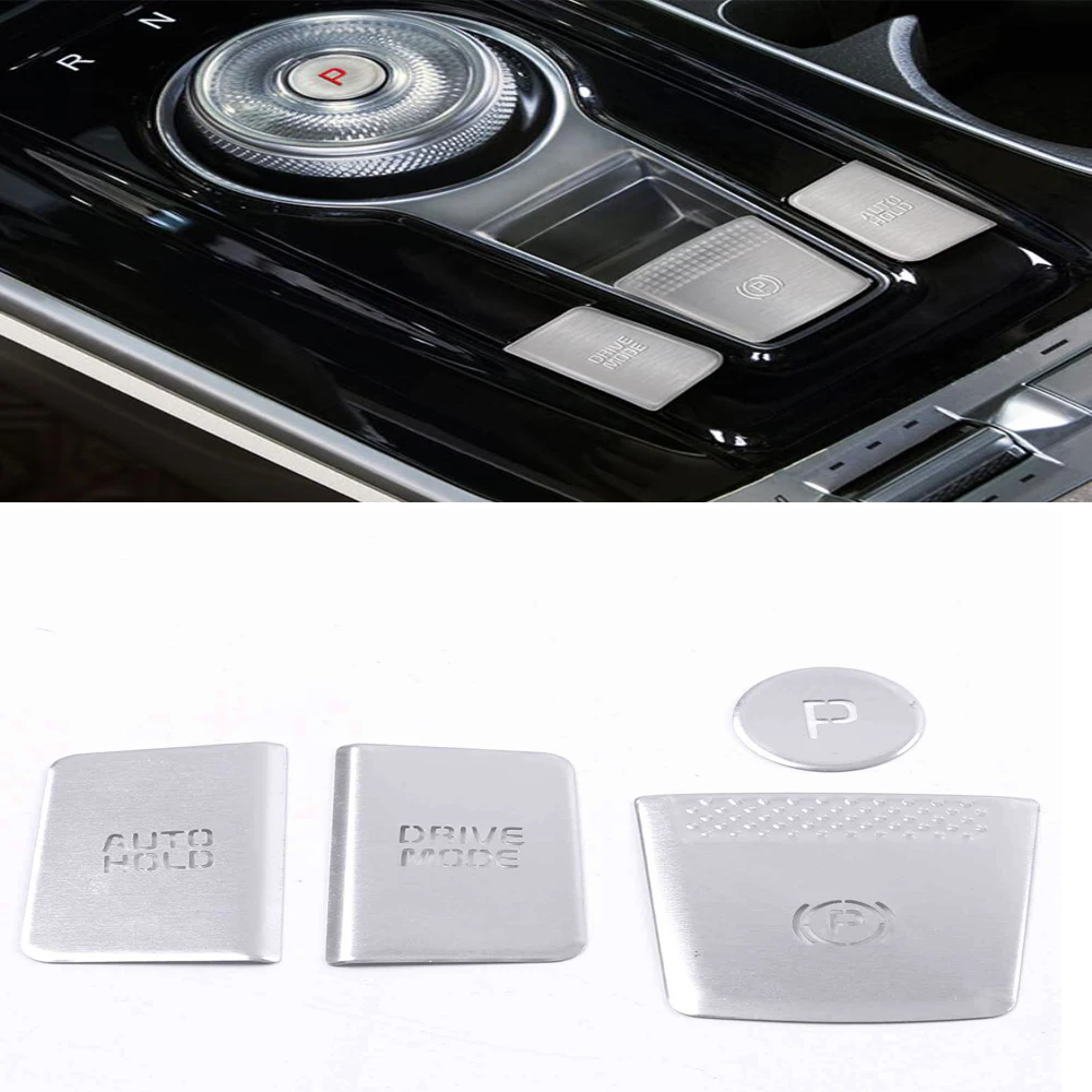 For Kia Carnival KA4 2021 2022 Aluminum alloy car Engine Start Stop Push Cover Handbrake Button Decorative Cover Sticker Styling