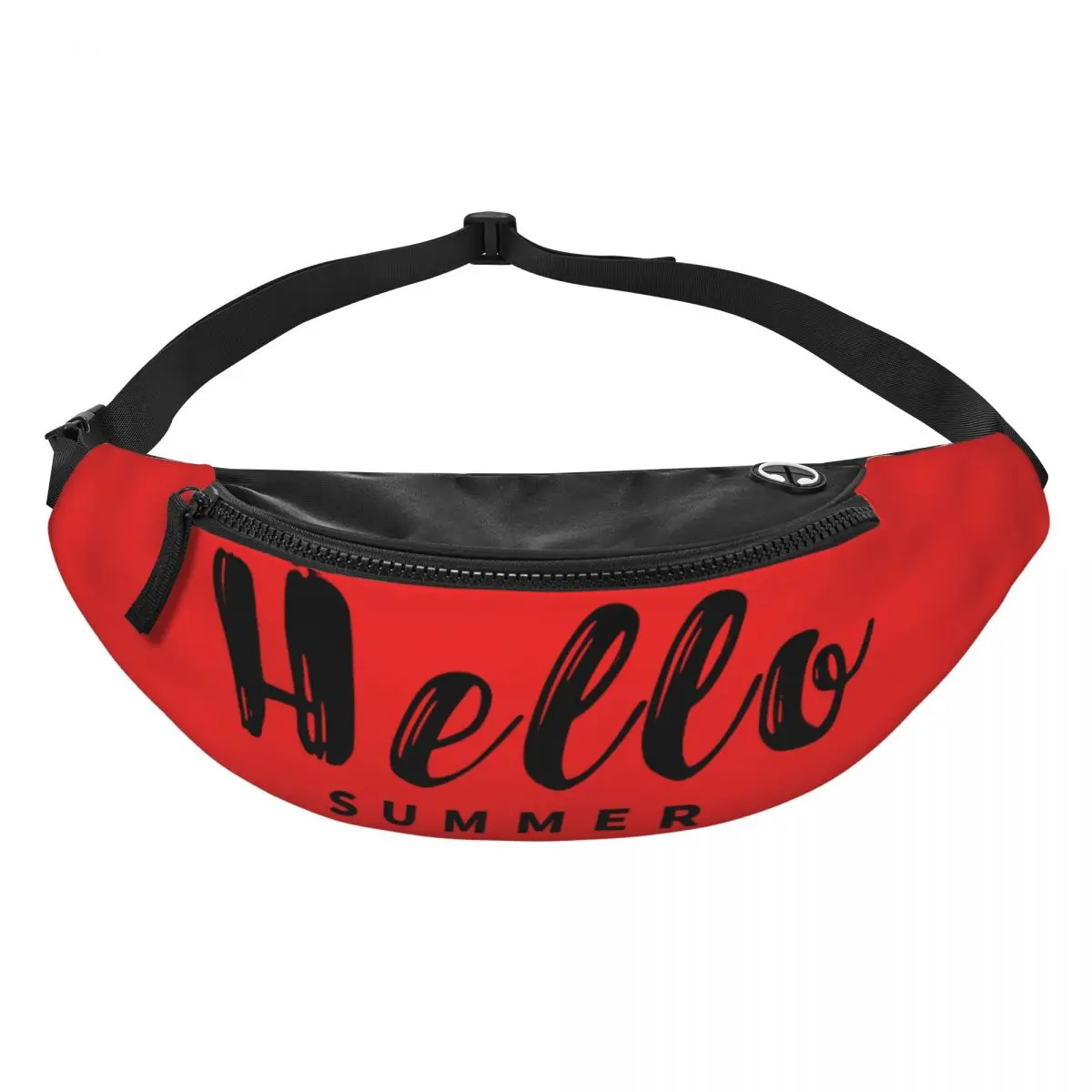 

Doodle Text Fanny Pack Men Women Crossbody Adjustable Waist Bag Travel Running Phone Pouch