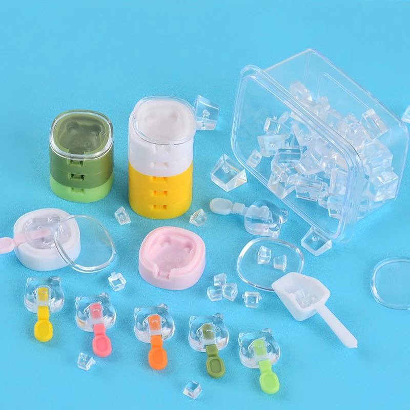 1Set Casa delle bambole in miniatura Fare Stampo per bastoncini di ghiaccio Mini Simulazione Orso Bastoncini di ghiaccio Modello Giocattoli Casa delle bambole Giocattolo per ragazza Accessori-Giocattolo