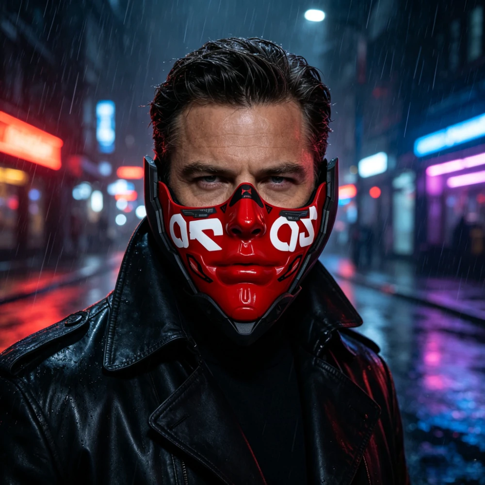Futuristic Cyberpunk Mechanical Face Mask Sci Fi Robot Cosplay Prop Halloween Party Costume Decorative Mask For Club Show Dress