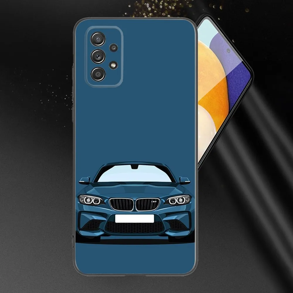 Blue Red Car For B-BMWs-S Phone Case For Samsung Galaxy A13,A21s,A22,A31,A32,A52,A53,A71,A80,A91 Soft Black Phone Cover