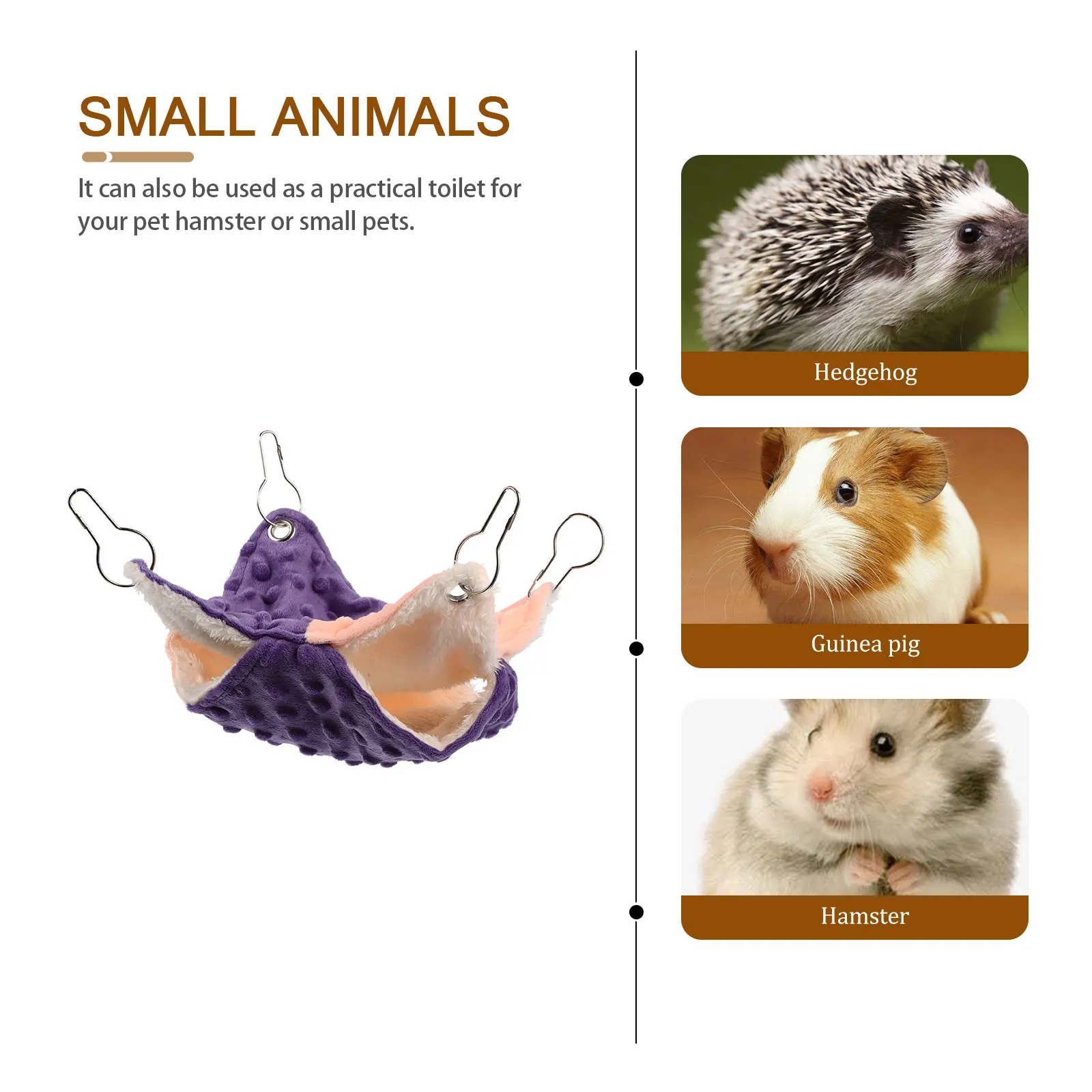 

Pet Hammock Guinea Pig Nest Comfortable Rat Bed Cage Hamster Home Cloth Sleeping Chinchilla Resting