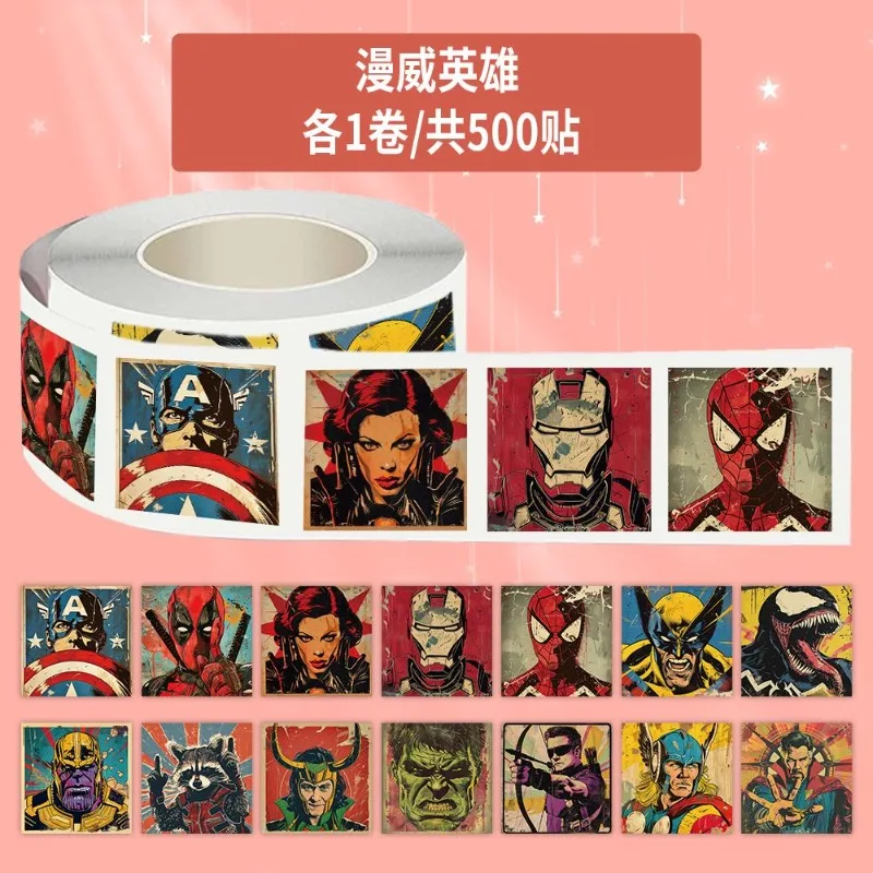

Marvel Avengers Iron Man Sealing Sticker Handsome Hand-painted Personalized Decorative Hand Account Computer Self-adhesive