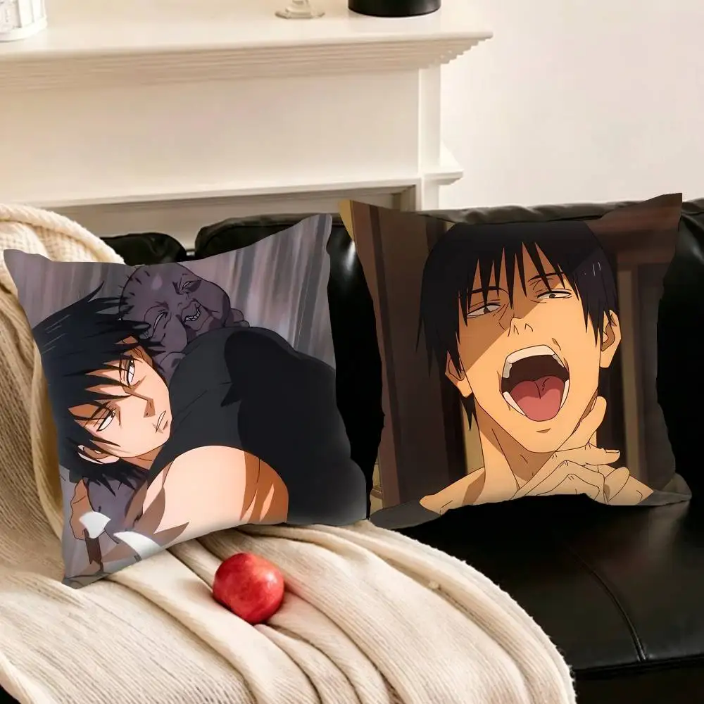 

A-Anime F-Fushiguro-S Cool T-Toji-S Various Sizes Square Pillowcase For Car Home Bedchamber Decor