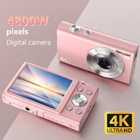 Cámara Digital 4K con enfoque automático, cámara Vlogging HD de 48MP con pantalla grande de 2,8 "", cámara de videocámara para fotografía para niños y adultos