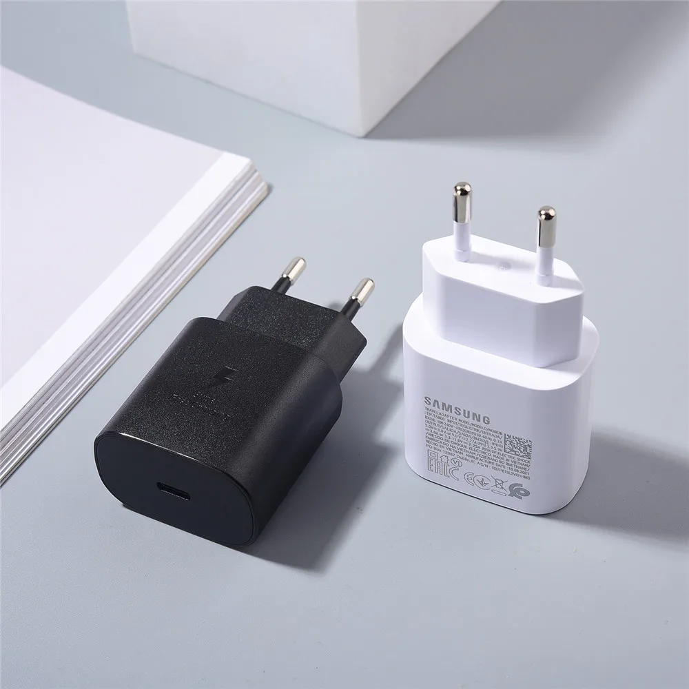 Samsung S23 FE Usb Type C 25W Super Fast Charge Charger PD EU Wall Power Adapter Cable For Galaxy A52 A54 A14 A53 A34 A73 S24 5G - náhled 3
