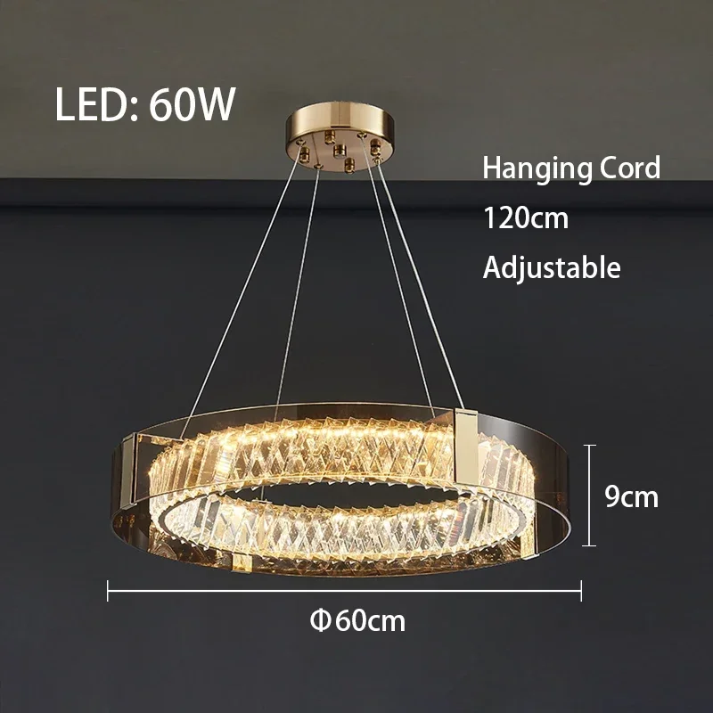 ZIMULONG LED Crystal Ceiling Lamp 6