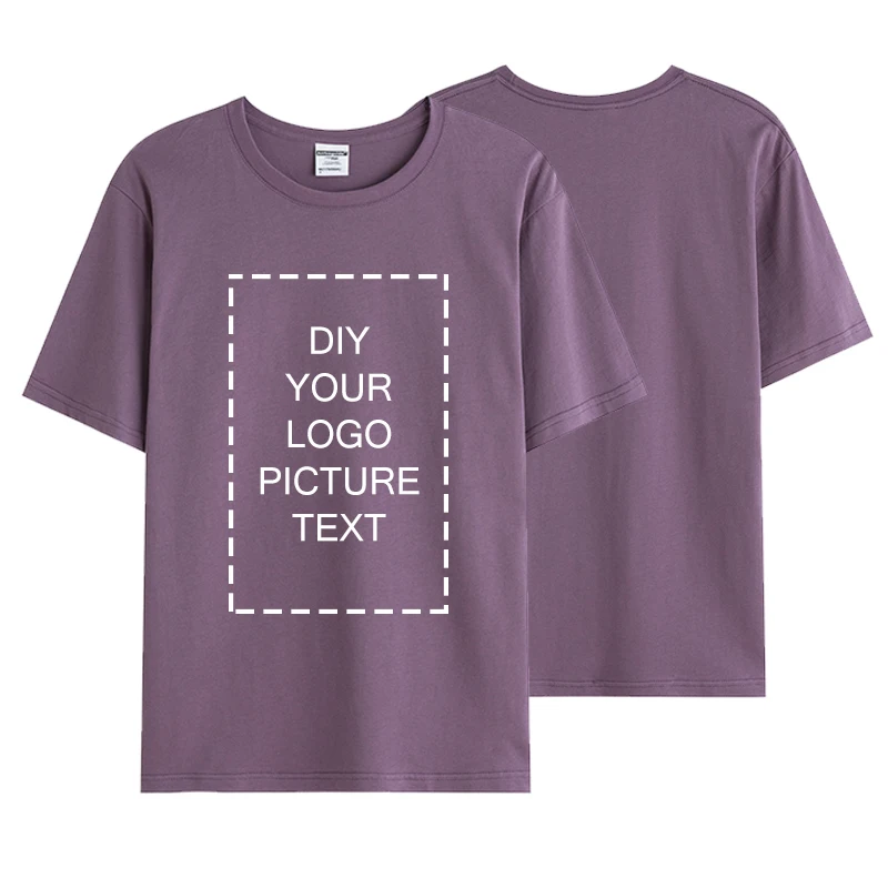 DIY logo 190g 100% Cotton Custom T Shirt Make Your Design Logo Text Men Women Print Original Design High Quality Gifts Tshirt