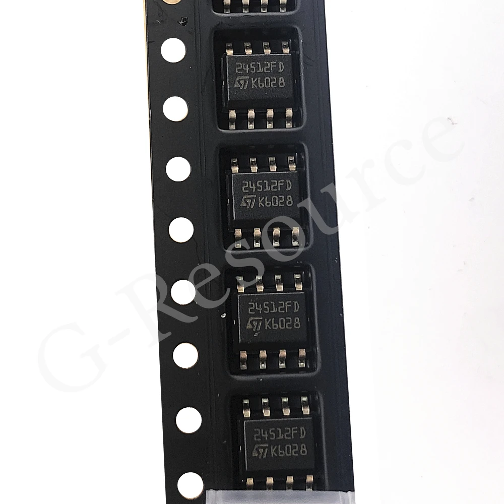 (10 piezas) M24512-DFMC6TP M24512 24512FD SOP-8 EEPROM Serial Flash Memory IC Chip