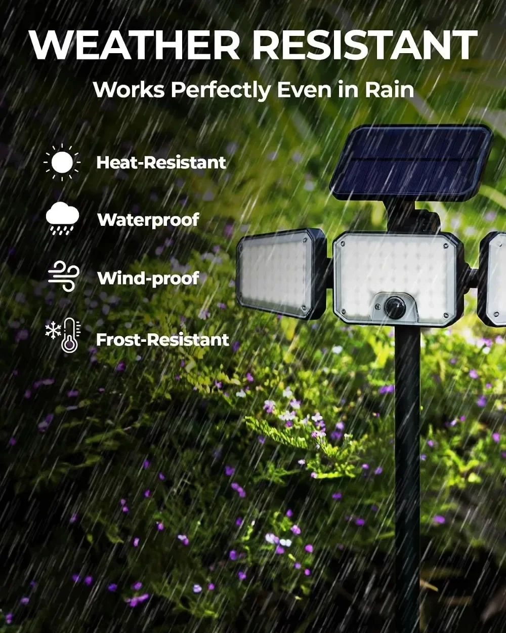 Bionic Floodlight MAX พลังงานแสงอาทิตย์ไฟ LED เคลื่อนไหว60 ° มุมลำแสง