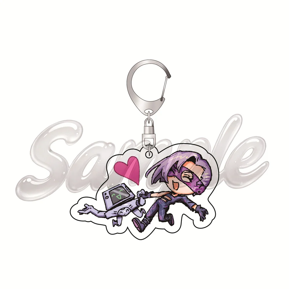 Anime JoJo's Bizarre Adventure 6cm Acrylic Keychain Backpack Jonathan Joestar Decorations Accessories Decor Gifts Keychains