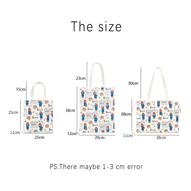 Large Eco Friendly PVC Handbag Durable Waterproof Women Summer Shoulder Beach Bag Reusable Cartoon Tote Shopper Purse