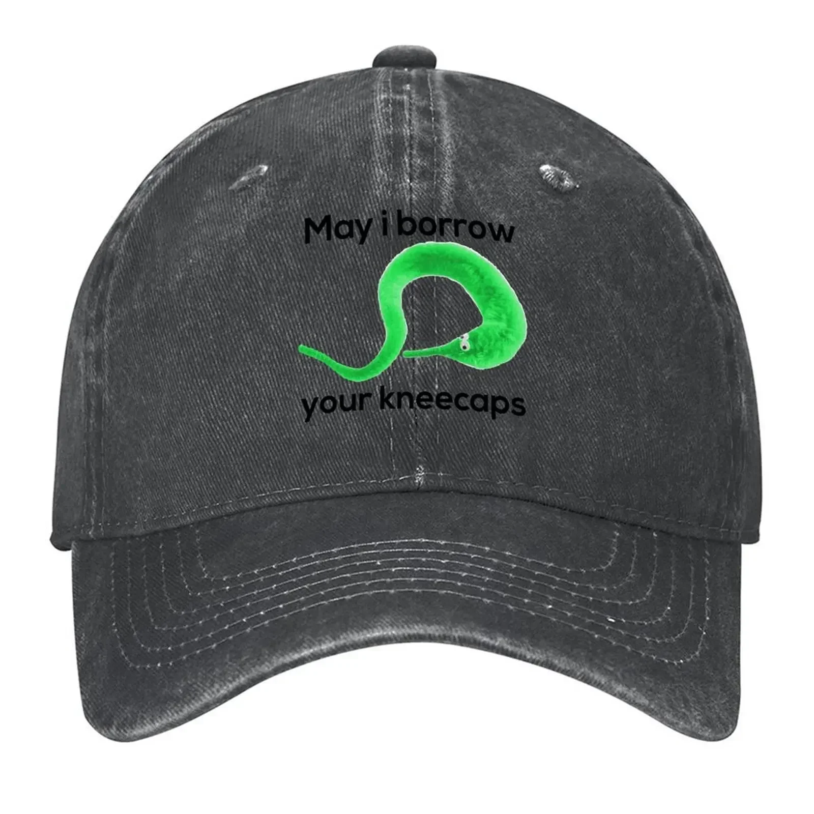 2026 May I Borrow Your Kneecaps - Worm On A String Baseball Cap |-F-| Snapback Cap hard hat Hat Luxury Brand Baseball For Men Wo