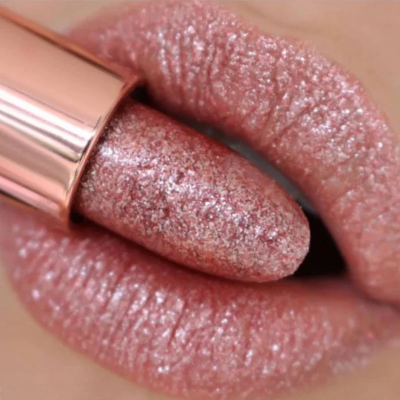 Glitter Temperature Change Lipstick Nude Pink Glitter Lip Gloss Makeup Lasting Velve Red Mermaid Sexy Shimmer Cosmetics Beauty