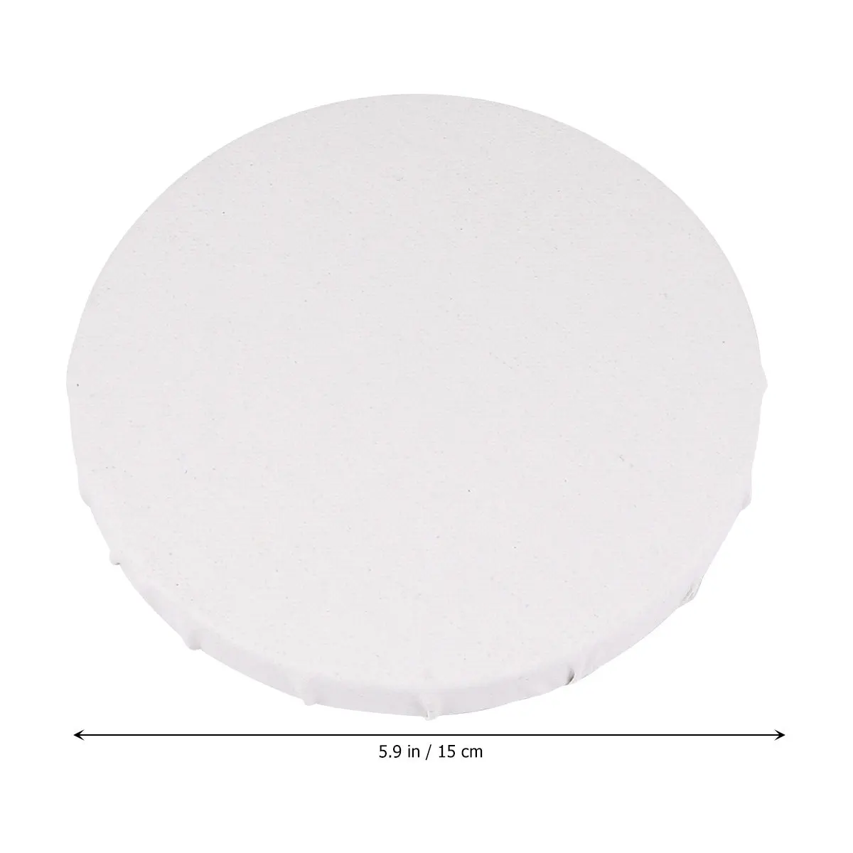 4Pcs Round Blank Canvas Set with Mini Wooden Easel for Oil Acrylic Tempera Painting – Student Artist DIY Supplies