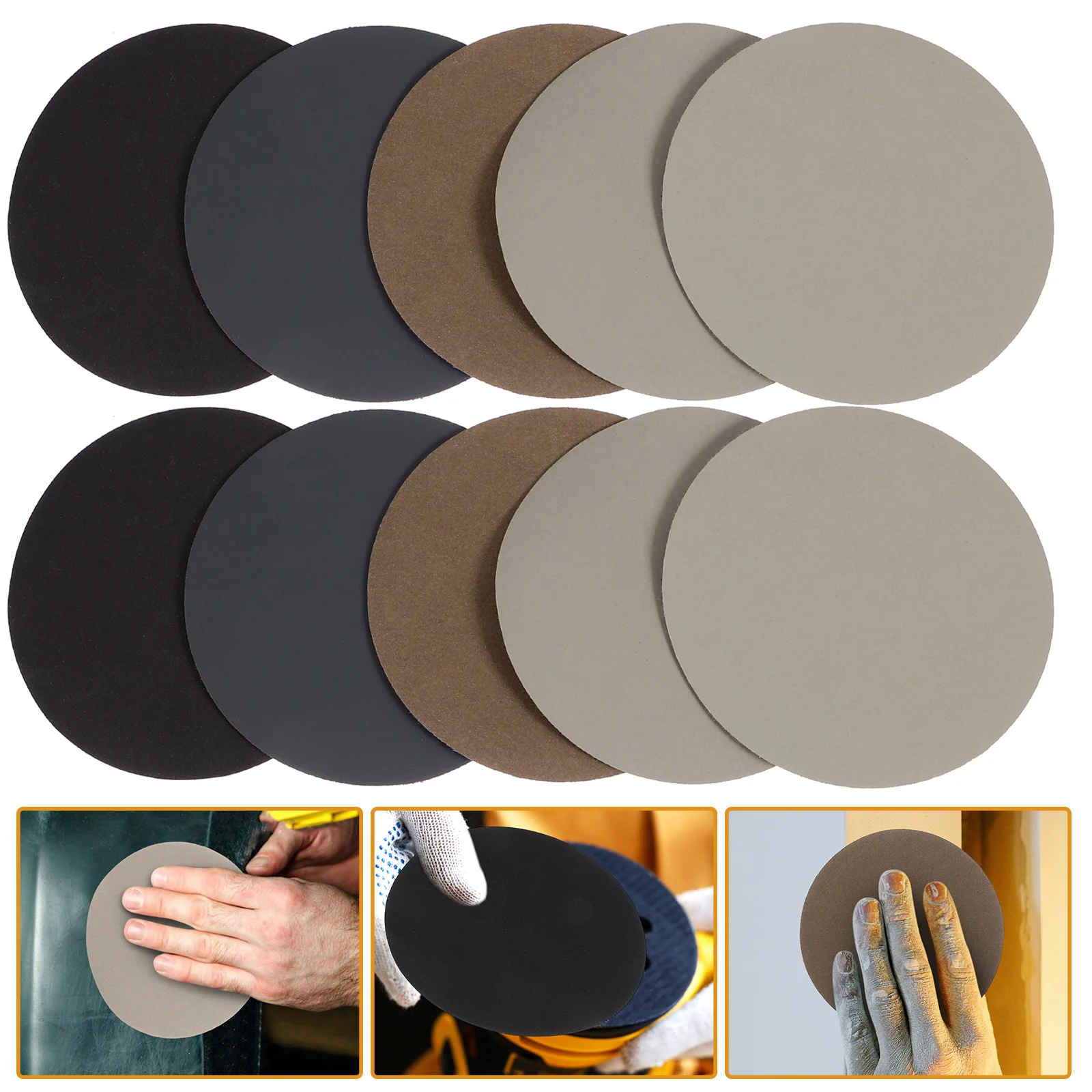 30 قطعة منصات الصنفرة المستديرة يتدفقون دعم أداء ممتاز للمعادن الخشب البلاستيك سيارة الرملي ورقة الرمل