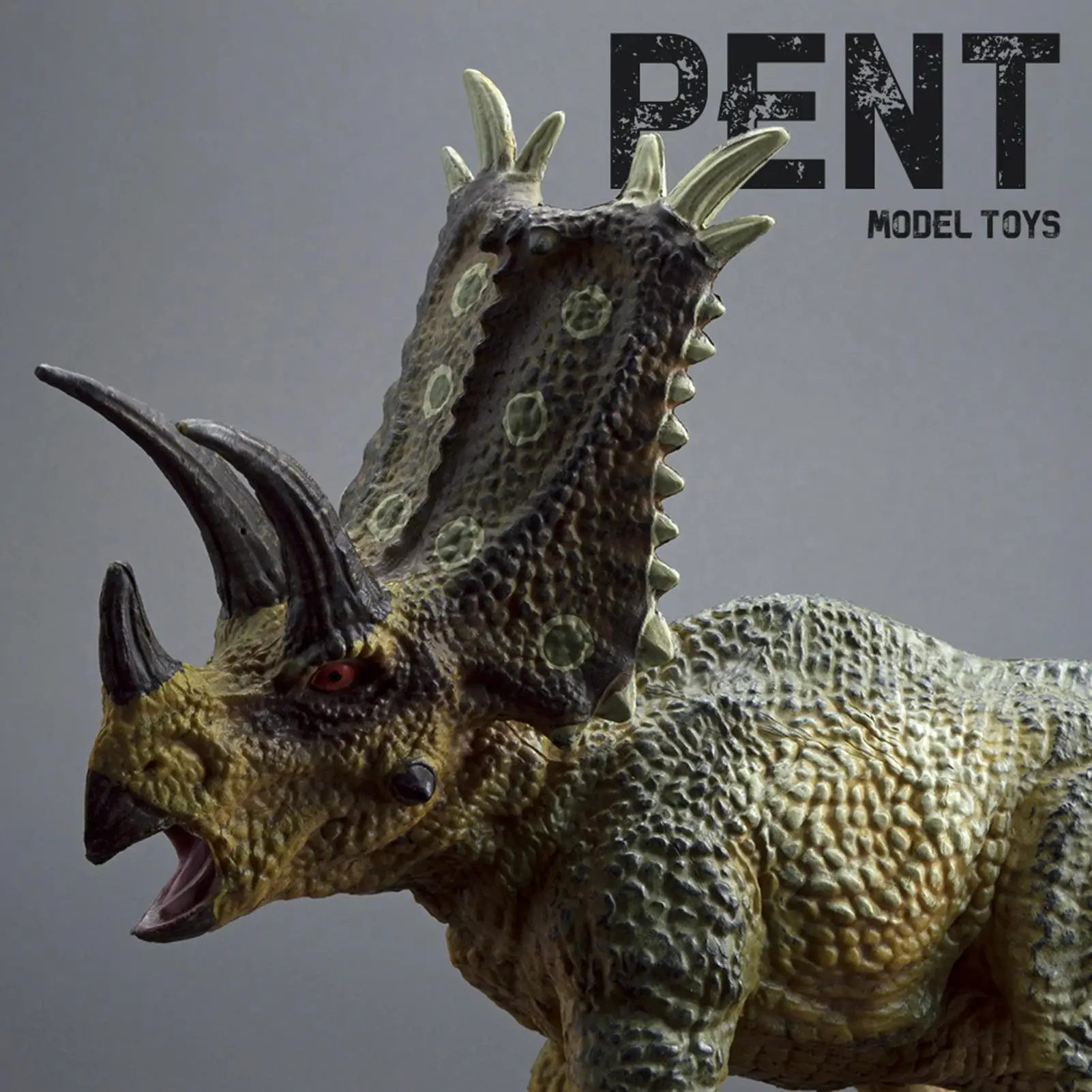 Dinosaur Figure Realistic Educational Pentaceratops Table Decor Animal Figurines Shelf Decor For Boys Girls Aquarium Sandbox