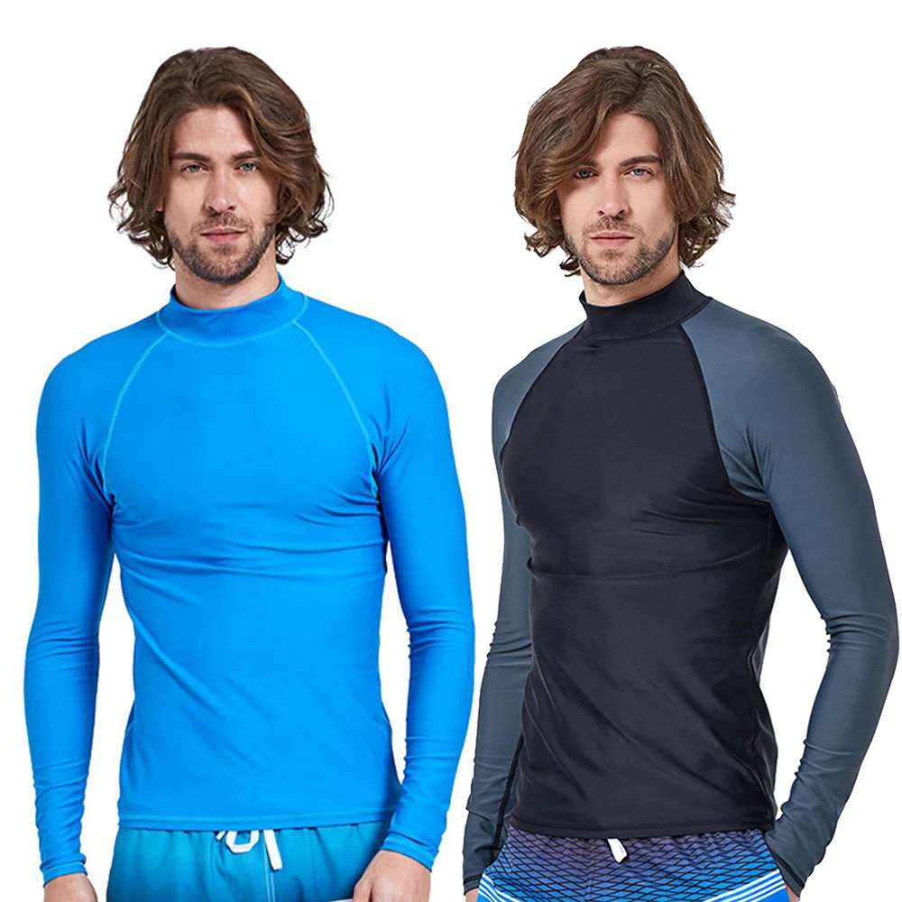 

Men Rash Guards Quick Dry Surfing Clothe Sunscreen Swimsuits Tight Base Layer Wetsuit Snorkeling Floatsuit Skinsuits Workout Set