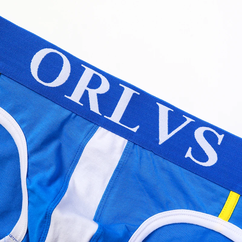ORLVS Briefs Elastic Short Male Pants Soft And Fit Wide Crotch Space Double Stitches At Shorts Of Edge Comfortable Underwear