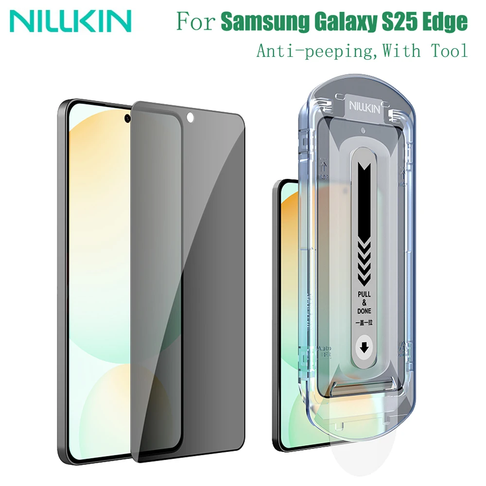 

Nillkin For Samsung Galaxy S25 Edge Tempered Glass Anti Peeping Privacy Protection Screen Protector For SAM S25 Edge With Tool