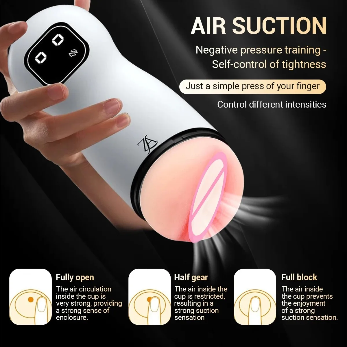 Male Sucking Masturbator Cup Texture Vagina Machine Pocket Pussy Penis Trainer Suction Cup Blowjob Vagina Adults Sex Toy for Men image 4