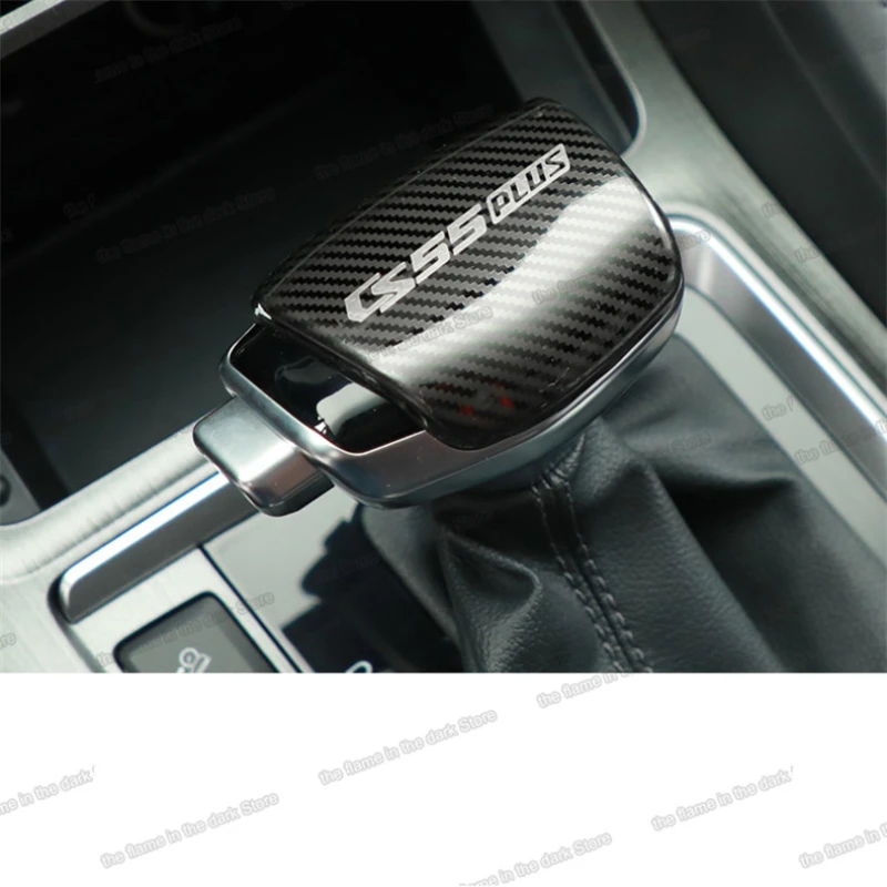 car gear lever cover head for changan cs55 plus 2019 2020 2021 cs55plus shift knob accessories central control cap trims styling