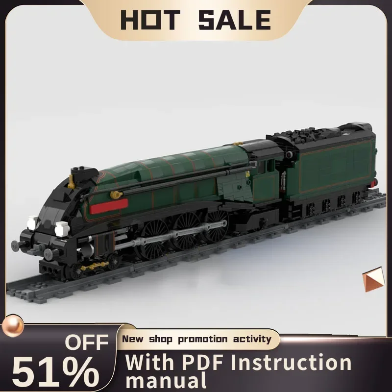

New 1571PCS City Technical Train Tracks Railway Moc A4 Br Green Model Custom Puzzle Diy Creative Ideas Kids Toys Birthday Gift