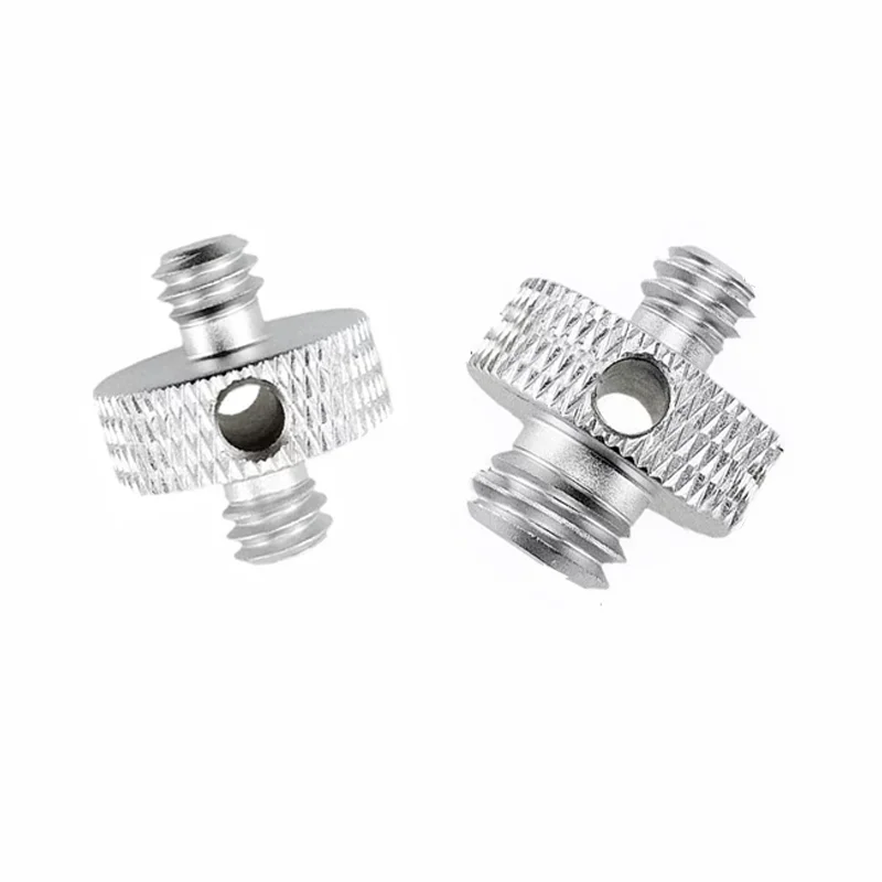 Conversion Screw 1/4 to 1/4 3/8 Inch Have 3.3mm Hole Screw Gopro Photographic Equipment Accessories for Ball Head Tripod Monopod